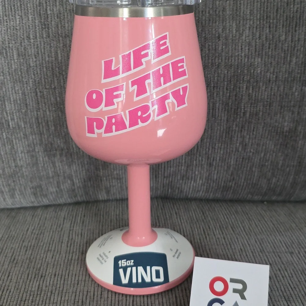 Pink‎ ORCA 15oz. Vino, New, Life Of The Party